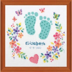 Vervaco Baby's Feet Counted Cross-Stitch Kit