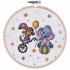 Craftways Ape & Elephant Hoop Counted Cross-Stitch Kit -Disney || Prym || Clover Shop 050645 33261.1693401232