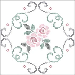 Herrschners Alexandra Quilt Blocks Stamped Cross-Stitch