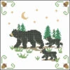 Herrschners Black Bear Quilt Blocks Stamped Cross-Stitch -Disney || Prym || Clover Shop 071586 00359.1693404139