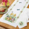 Herrschners Bee Our Guest Table Runner & Napkins Stamped Cross-Stitch