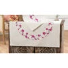 Nob Hill Pink Flowers & Grey Leaves Table Topper Stamped Embroidery Kit -Disney || Prym || Clover Shop 103608 73578.1693406870