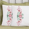 Herrschners Penelope Pillowcase Pair Stamped Embroidery