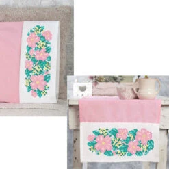 Herrschners Botanical Blooms Set Stamped Cross-Stitch