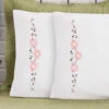 Herrschners Marlena Pillowcase Pair Stamped Embroidery