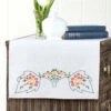 Herrschners Priscilla Dresser Scarf Stamped Embroidery