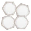Hexagon , Set Of 4 Acrylic Coasters