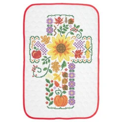 Herrschners Autumn Cross Wall Hanging Stamped Cross-Stitch Kit