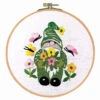 Craftways Green Gnome With Butterflies Hoop Stamped Embroidery Kit -Disney || Prym || Clover Shop 141505 07474.1693414637