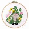 Craftways Green Gnome With Butterfly & Flower Hoop Stamped Embroidery Kit -Disney || Prym || Clover Shop 141511 94252.1693414646