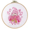 Craftways Pink Gnome Love Roses Hoop Stamped Embroidery Kit 1 Craftways Pink Gnome Love Roses Hoop Stamped Embroidery Kit -Disney || Prym || Clover Shop 141539 35577.1693414680