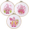 Craftways Pink Gnome Hoop Set Stamped Embroidery -Disney || Prym || Clover Shop 141541 55379.1693414681