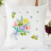 Herrschners Tulip & Daffodil Spray Pillow Cover Stamped Embroidery Kit -Disney || Prym || Clover Shop 141911 32719.1693414874