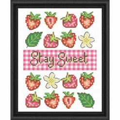 Herrschners Stay Sweet Picture Stamped Cross-Stitch Kit