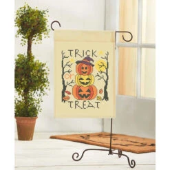 Herrschners Trick Or Treat Porch Flag Stamped Cross-Stitch Kit