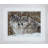 Luca-S Two Wolves Counted Cross-Stitch Kit