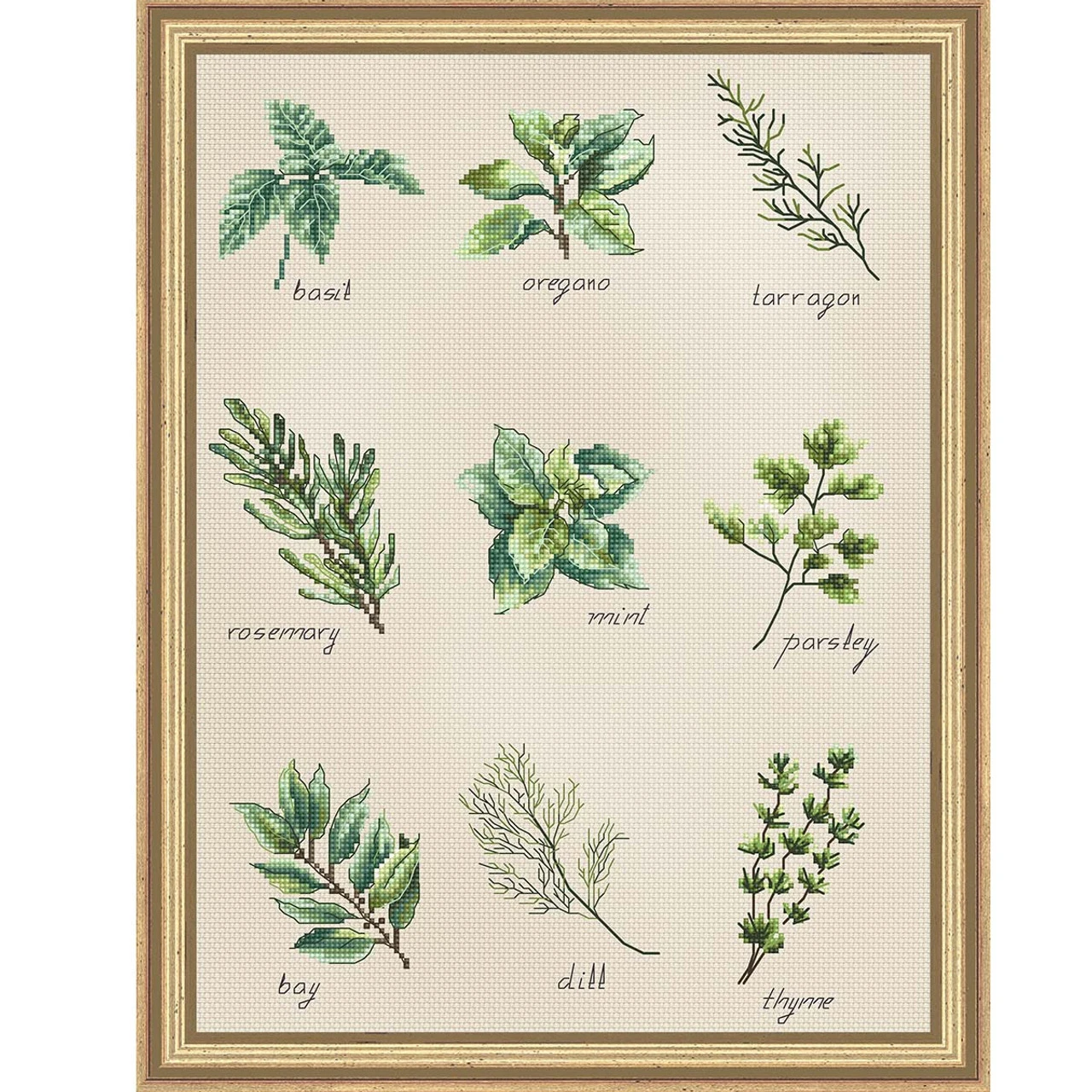 Luca-S Spices & Herbs Counted Cross-Stitch Kit 3 Luca-S Spices & Herbs Counted Cross-Stitch Kit