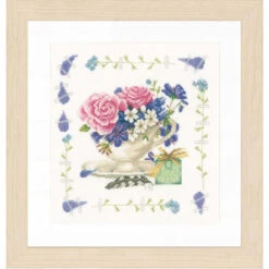 Lanarte Bouquet Of Roses Counted Cross-Stitch Kit