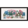 Permin Row Of Pink & Blue Flowers Counted Cross-Stitch Kit