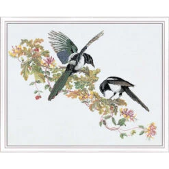 Thea Gouverneur Magpie Counted Cross-Stitch Kit