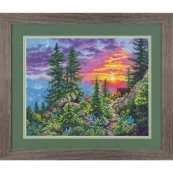 Dimensions Sunset Mountain Trail Counted Cross-Stitch Kit