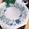 Eva Rosenstand Blue Clematis Table Topper Counted Cross-Stitch Kit -Disney || Prym || Clover Shop 184446 13323.1693421481