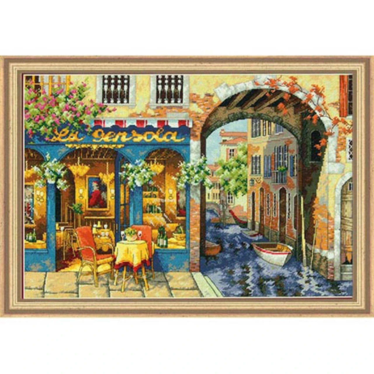 Dimensions Charming Waterway Counted Cross-Stitch Kit 3 Dimensions Charming Waterway Counted Cross-Stitch Kit