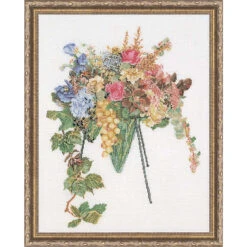 Thea Gouverneur Floral Cascade Counted Cross-Stitch Kit