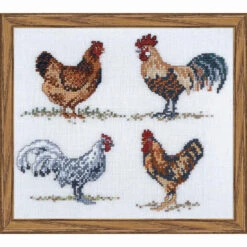 Permin Hens Counted Cross-Stitch Kit