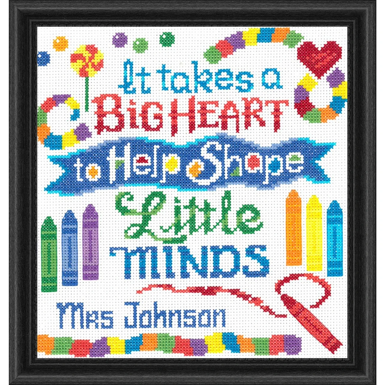 Imaginating Inc. Teachers Have A Big Heart Counted Cross-Stitch Kit 3 Imaginating Inc. Teachers Have A Big Heart Counted Cross-Stitch Kit
