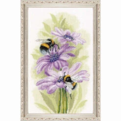 LanArte Dancing Bees Counted Cross-Stitch Kit