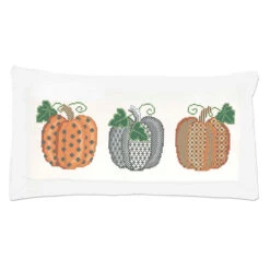 Herrschners Sampler Pumpkins Pillow Cover Counted Cross-Stitch Kit