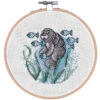 Craftways Manatee With Fishes Hoop Counted Cross-Stitch Kit -Disney || Prym || Clover Shop 188364 00408.1693425200
