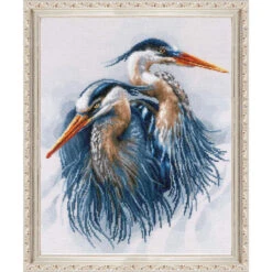 LanArte Great Blue Herons Counted Cross-Stitch Kit