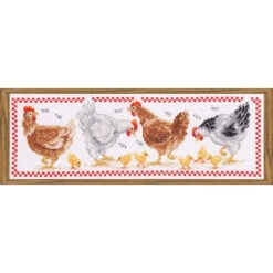 Vervaco Chickens Counted Cross-Stitch Kit