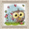 Luca-S Happy Owl Counted Cross-Stitch Kit -Disney || Prym || Clover Shop 188659 10768.1693425717