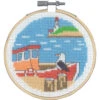 Permin Boat Mill Hoop Counted Cross-Stitch Kit -Disney || Prym || Clover Shop 188691 81376.1693425804