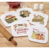 Herrschners Happy Harvest Pot Holders Stamped Cross-Stitch -Disney || Prym || Clover Shop 210349 84834.1693428869