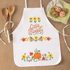 Herrschners Little Turkey Kid's Apron Stamped Cross-Stitch -Disney || Prym || Clover Shop 210358 2 48086.1693428890