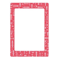 Herrschners Tri-Fold Cards Set/12 - Red Counted Cross-Stitch