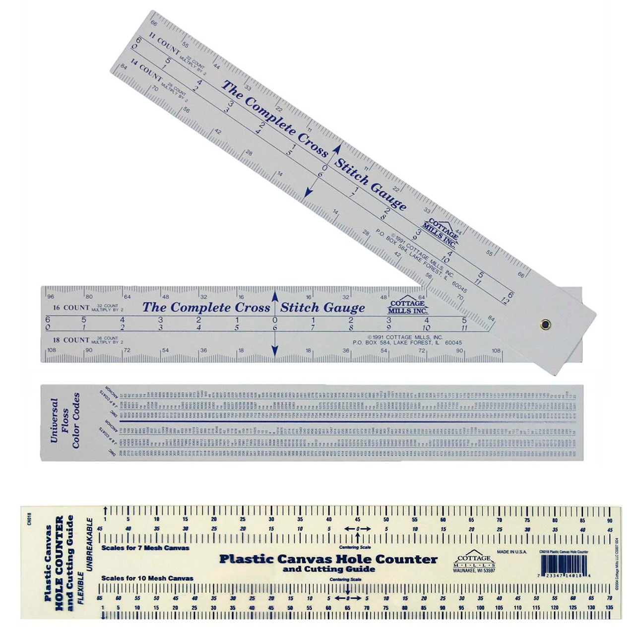 Cottage Mills Cross Stitch Gauge & Hole Counter Accessory 3 Cottage Mills Cross Stitch Gauge & Hole Counter Accessory