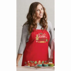 Herrschners Cookie Maker Apron Stamped Cross-Stitch