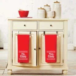 Herrschners Mr. & Mrs. Claus Towel Pair Stamped Cross-Stitch