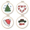 Herrschners Tis The Season Ornament Hoops Stamped Cross-Stitch Kit -Disney || Prym || Clover Shop 540809 42041.1693463441