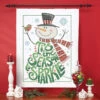 Herrschners Tis The Season To Sparkle Lap Quilt Top, Finishing Kit, & Hanger Set Stamped Cross-Stitch -Disney || Prym || Clover Shop 540822 35421.1693463462