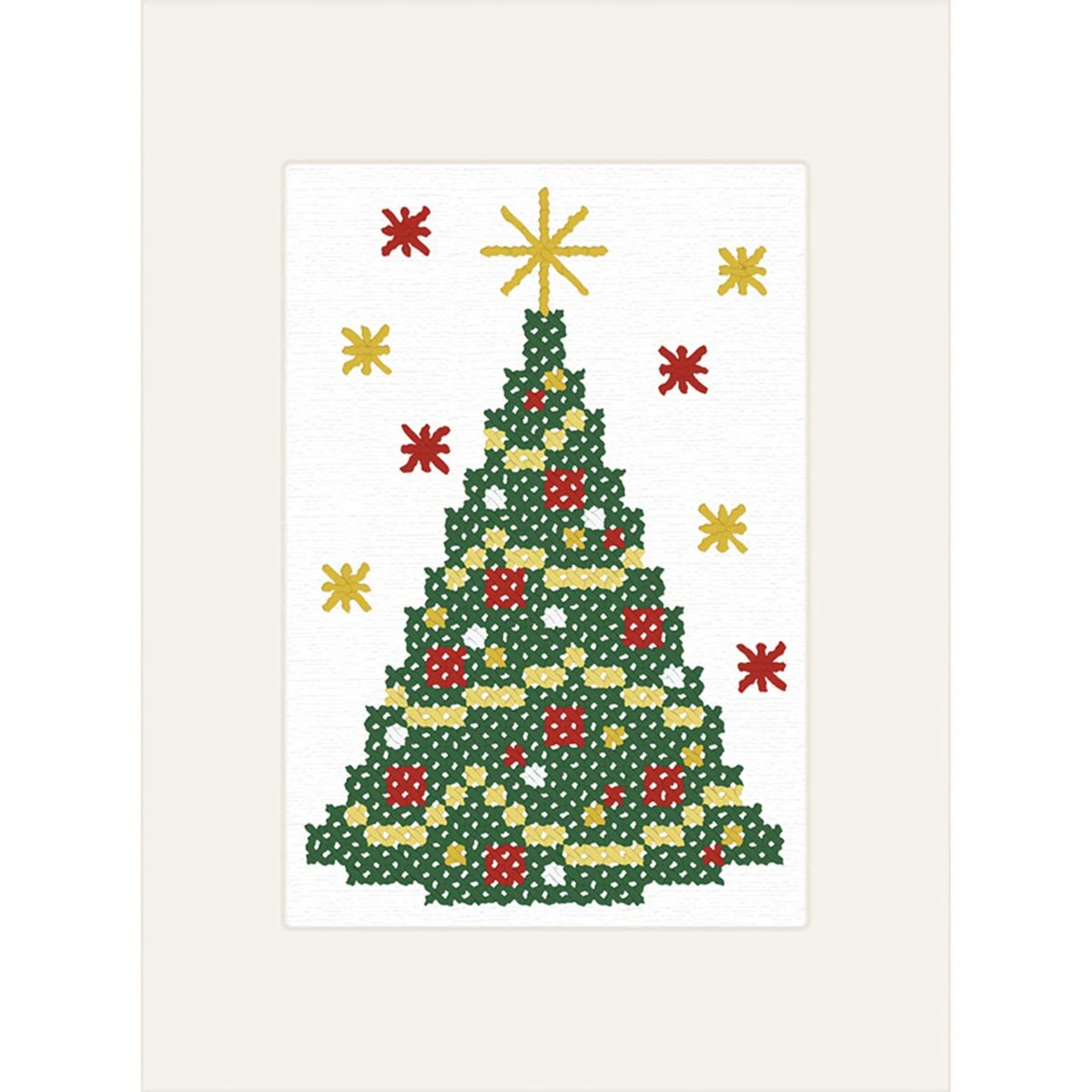 Herrschners Christmas Greeting Cards Stamped Cross-Stitch Kit 5 Herrschners Christmas Greeting Cards Stamped Cross-Stitch Kit - Image 3