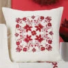 Craftways Christmas Red Floral Pillow Cover Stamped Embroidery Kit 2 Craftways Christmas Red Floral Pillow Cover Stamped Embroidery Kit -Disney || Prym || Clover Shop 541326 54470.1693463831