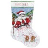 Design Works Skiing Santa Stocking Counted Cross-Stitch Kit -Disney || Prym || Clover Shop 560657 82755.1693465359