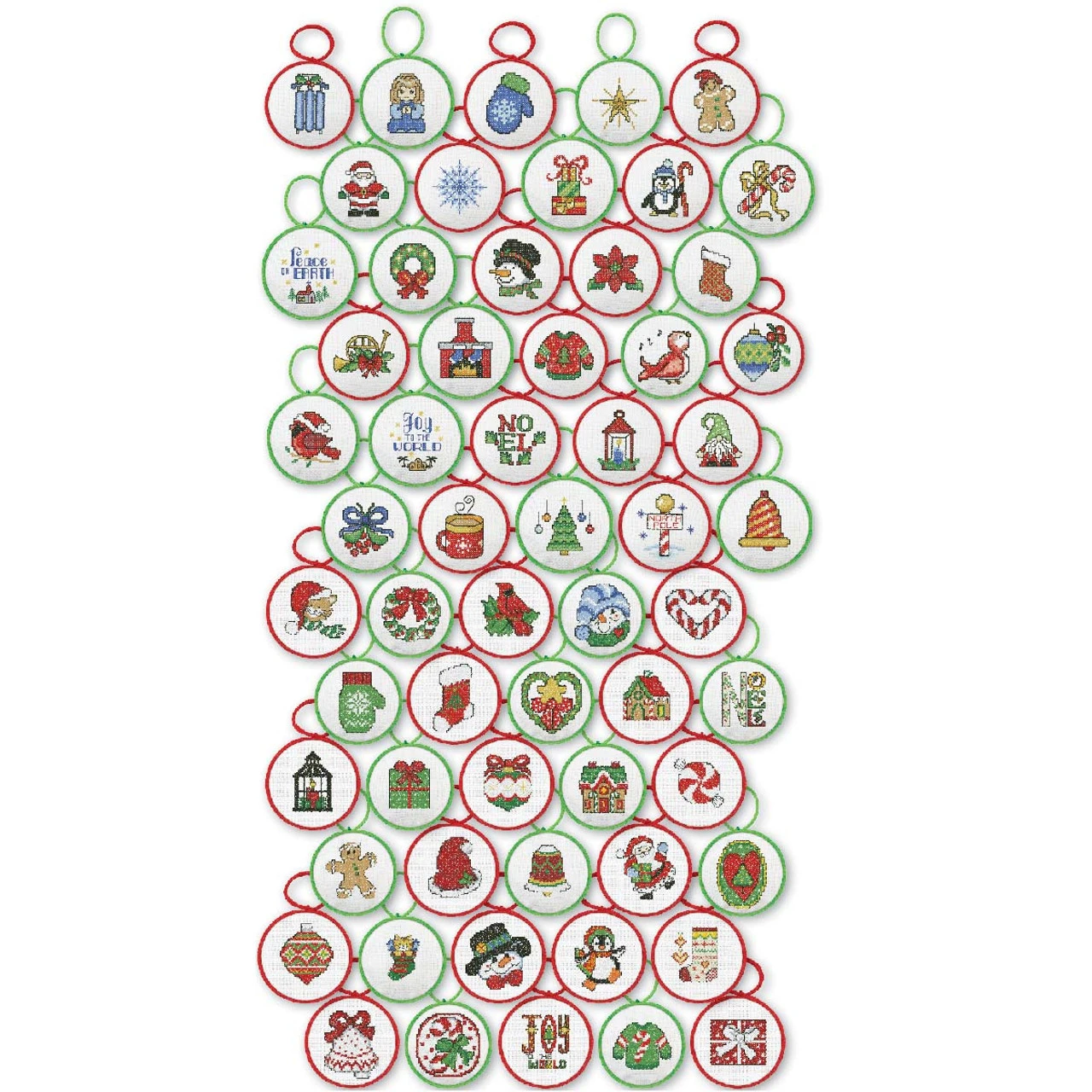Herrschners Traditional Holiday Charm Set Counted Cross-Stitch 3 Herrschners Traditional Holiday Charm Set Counted Cross-Stitch