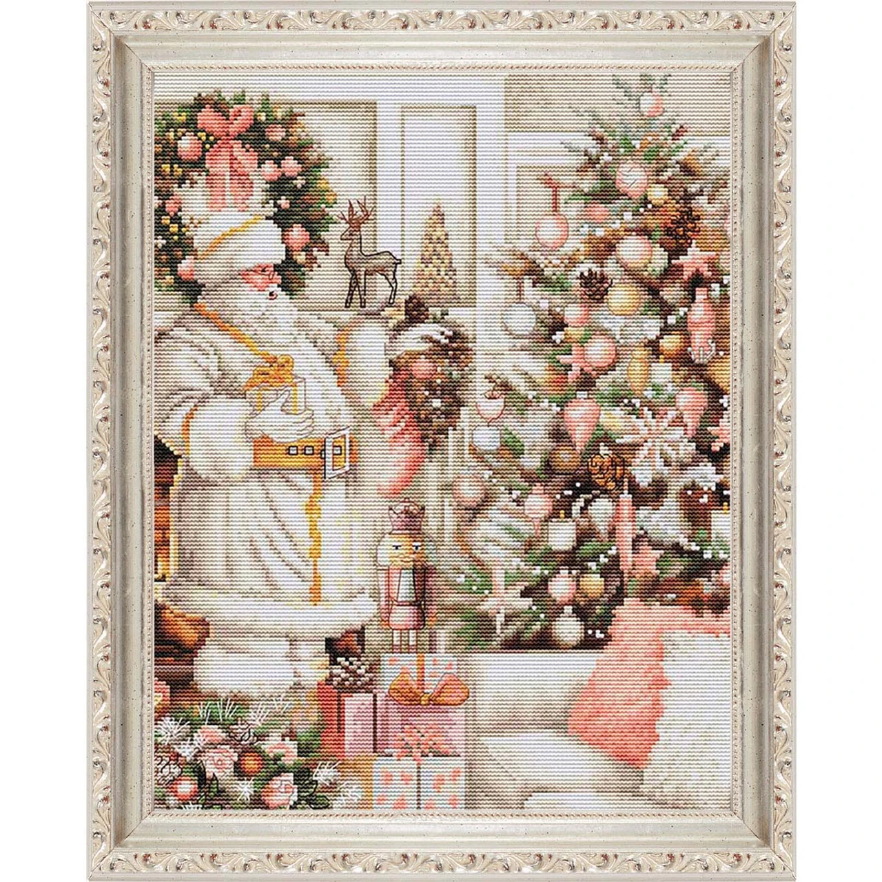 Luca-S Santa In White Coat Counted Cross-Stitch Kit 3 Luca-S Santa In White Coat Counted Cross-Stitch Kit